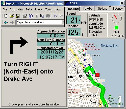 GPS tracking trail map