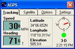 GPS speed and heading